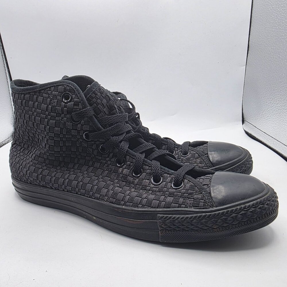 Converse All Star Woven High Top Mens Sise 10.5 Black Casual Shoes Outdoors Walk